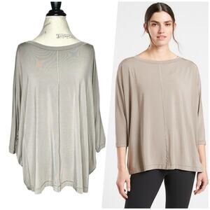 Athleta | Women | Relaxed Weekender Bluff Gray Batwing Athletic Top | Size Large